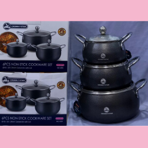 Crown Star 6-Piece Non-Stick Cookware Set